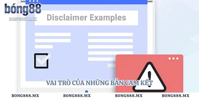 Vai trò của những bản cam kết 